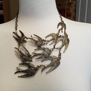 Gold sparrow necklace